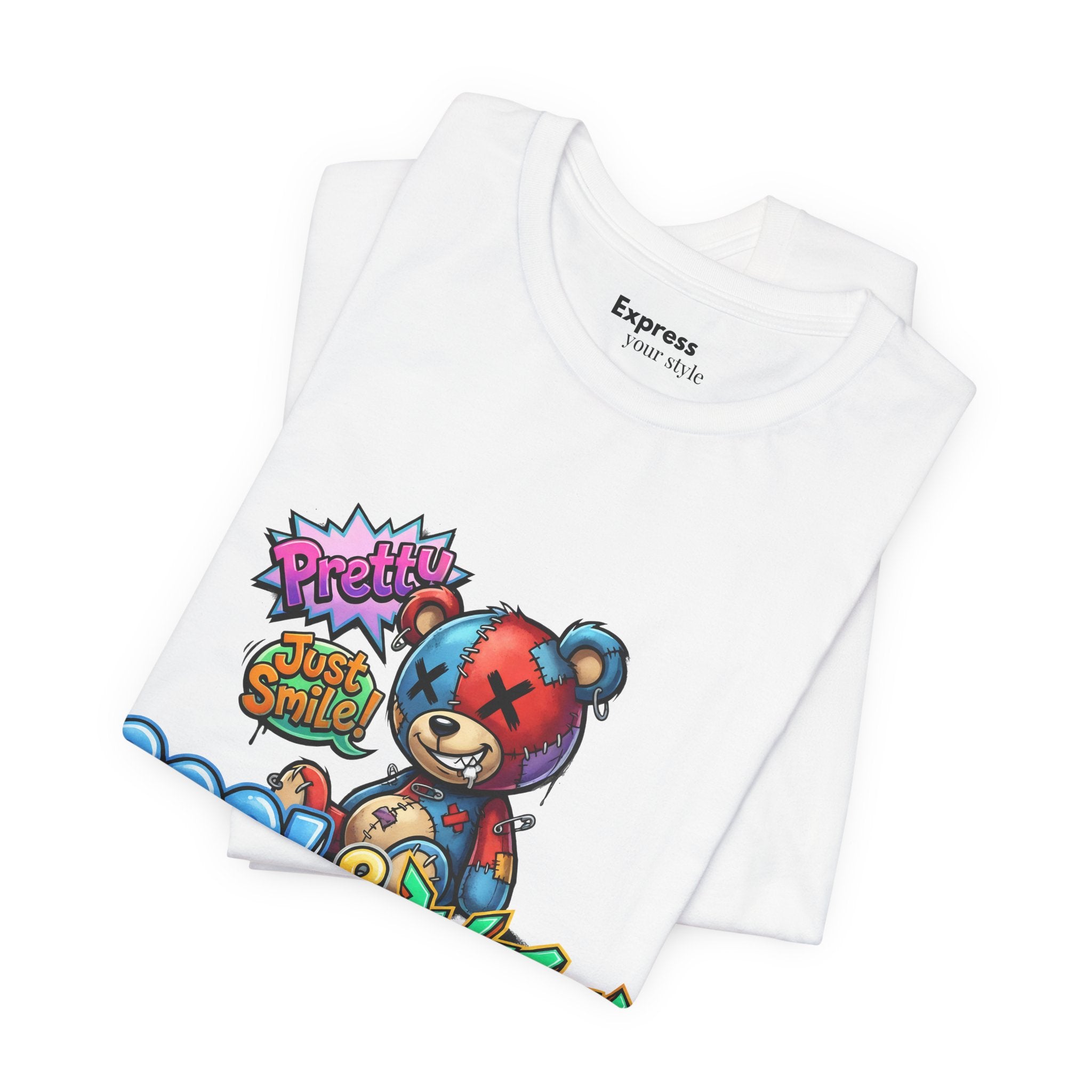 Cool & Awesome Teddy Graphic Tee — Streetwear Cartoon Bear Shirt
