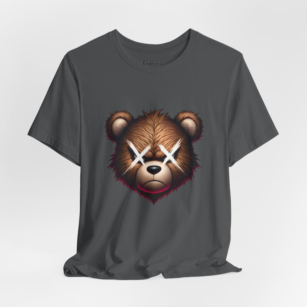 Teddy Bear Face Tee — Grunge X-Eyes Graphic T-Shirt