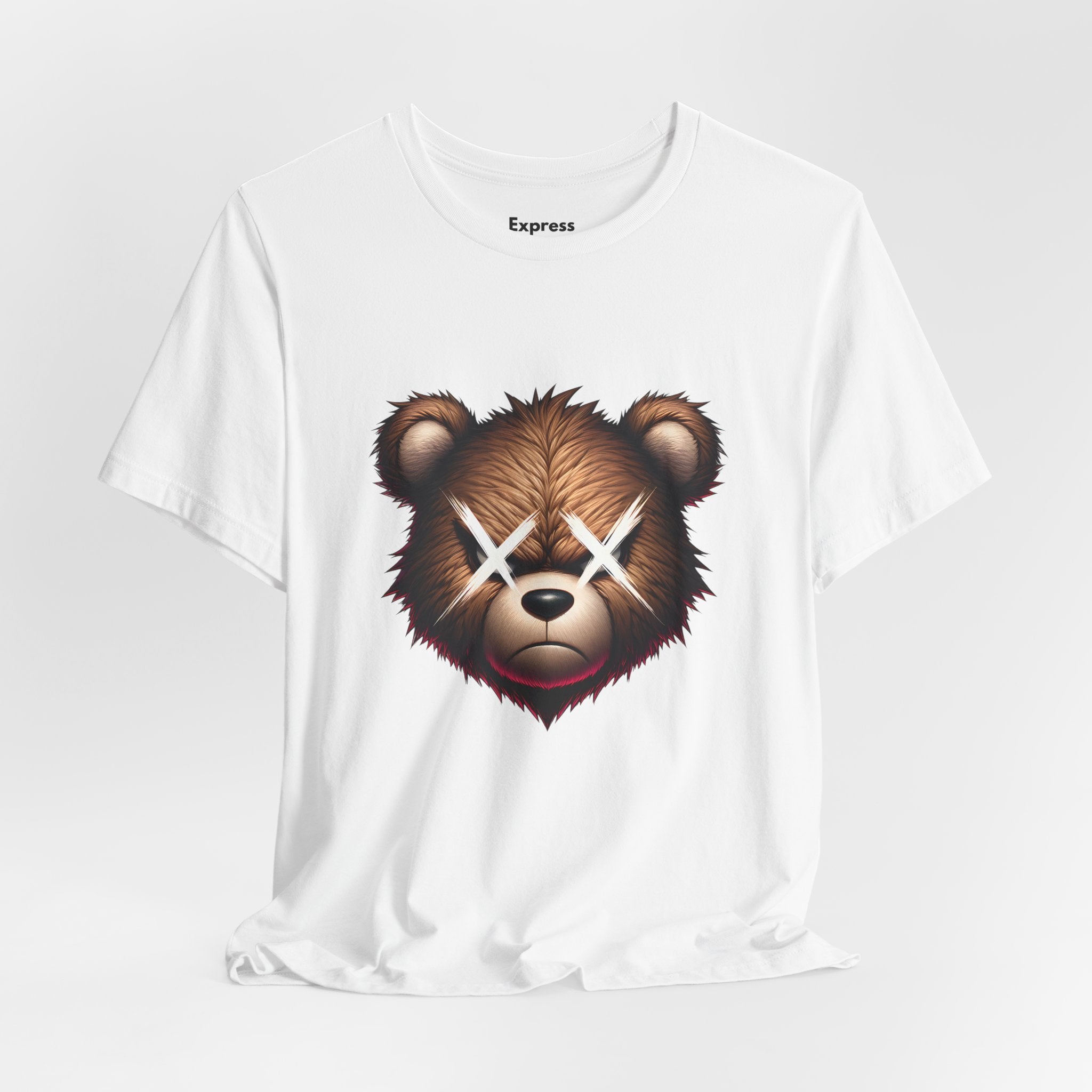Teddy Bear Face Tee — Grunge X-Eyes Graphic T-Shirt