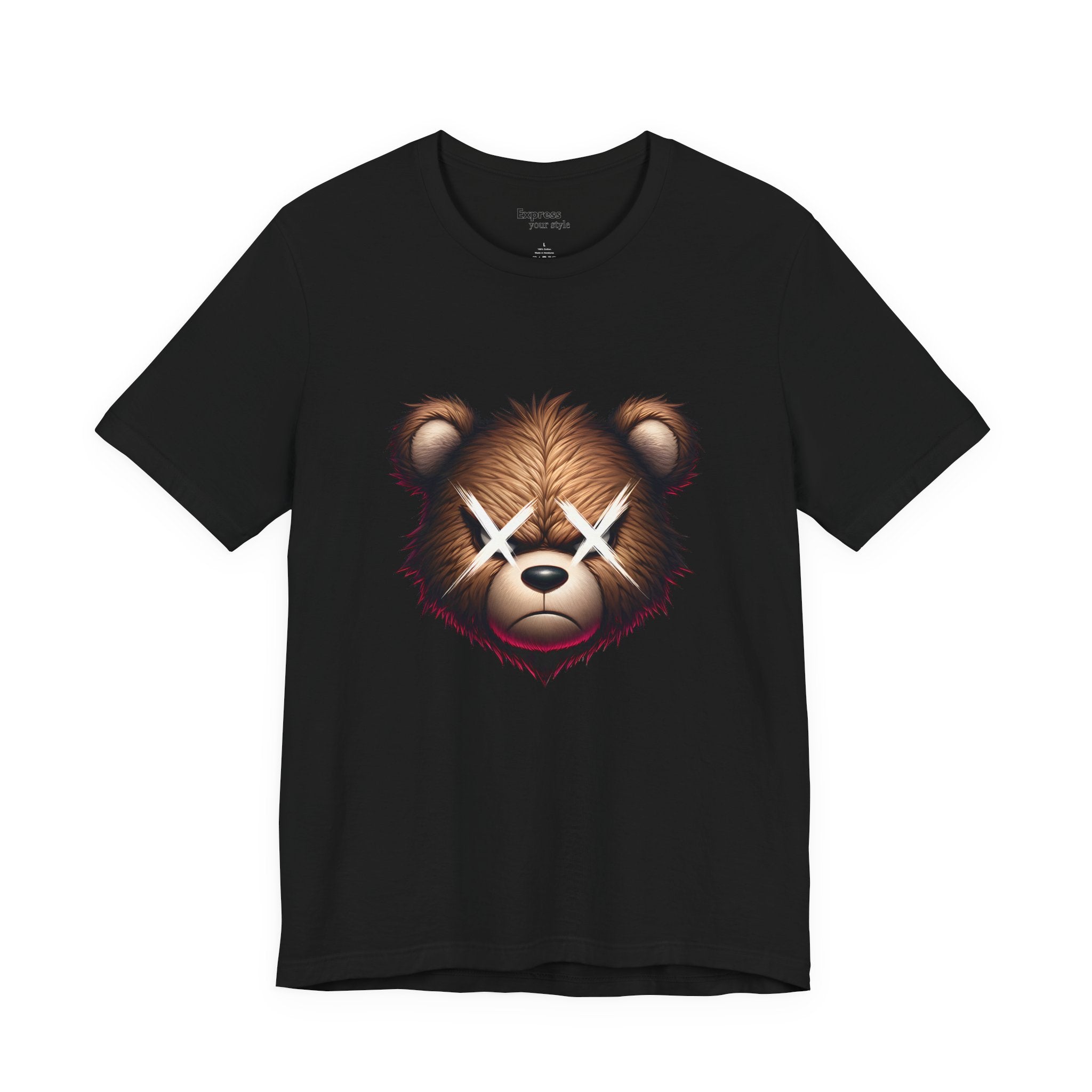 Teddy Bear Face Tee — Grunge X-Eyes Graphic T-Shirt