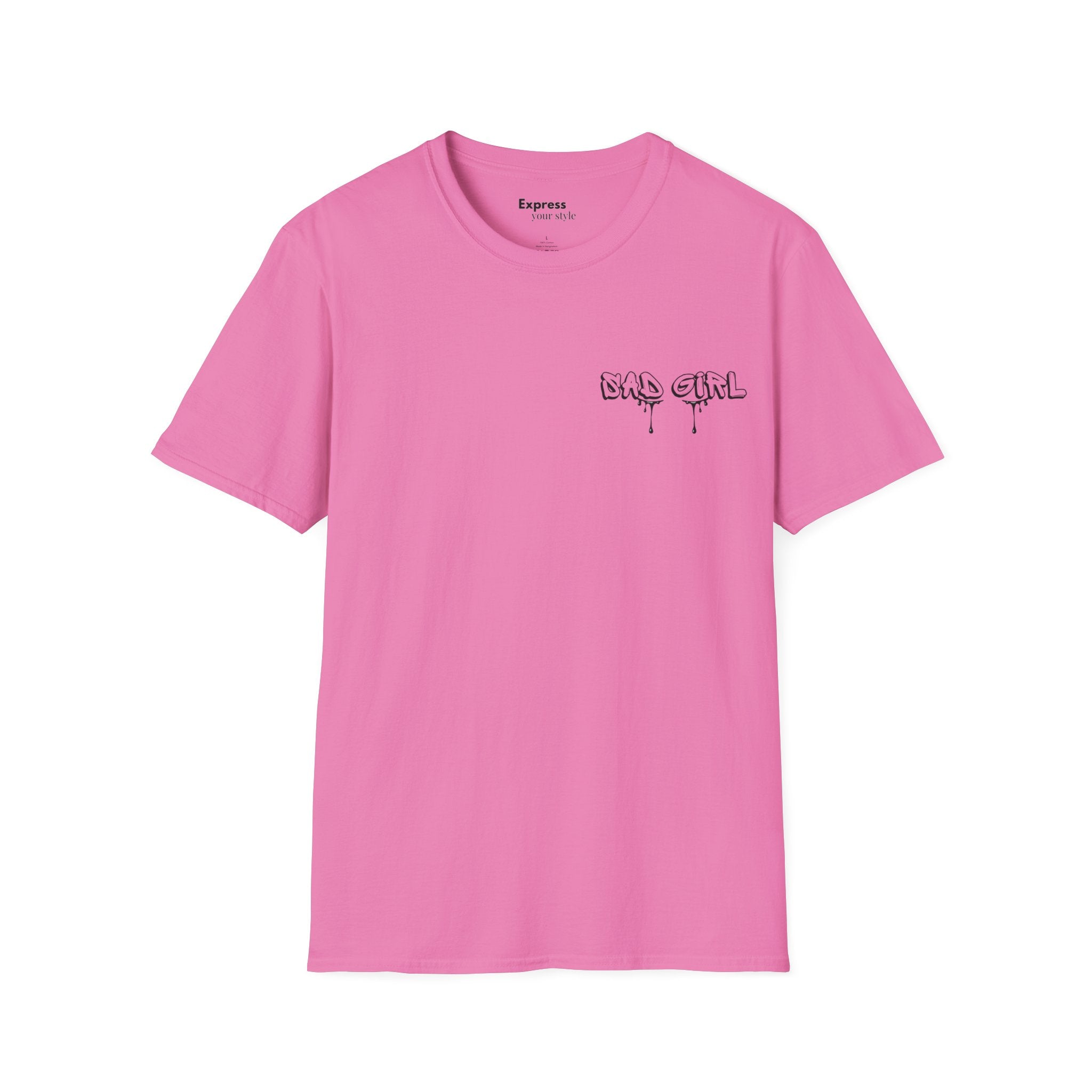 T-Shirt — 'sad Girl' Drip Script Chest Graphic, Casual Streetwear Tee