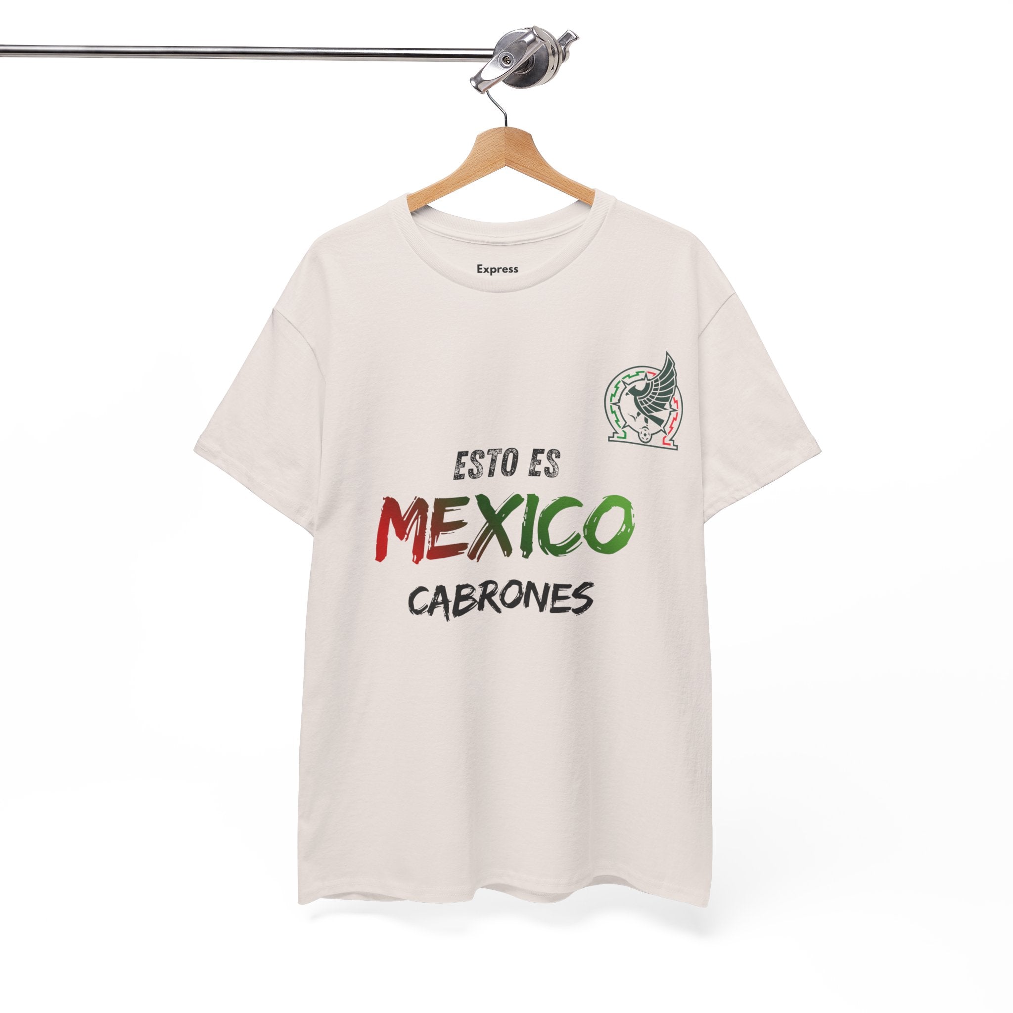 T-Shirt — "Esto Es Mexico, Cabrones" Mexican Pride Tee (Patriotic Colors)