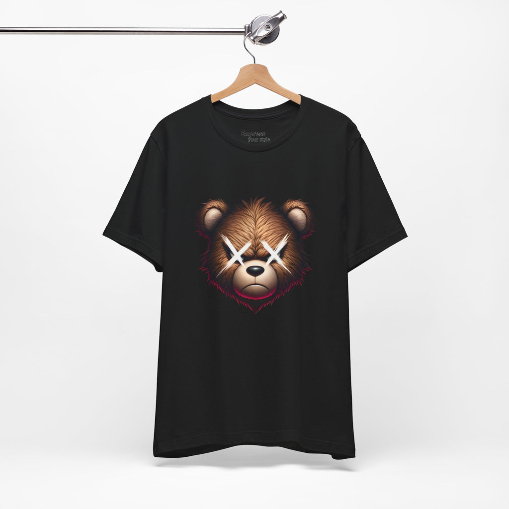 Teddy Bear Face Tee — Grunge X-Eyes Graphic T-Shirt