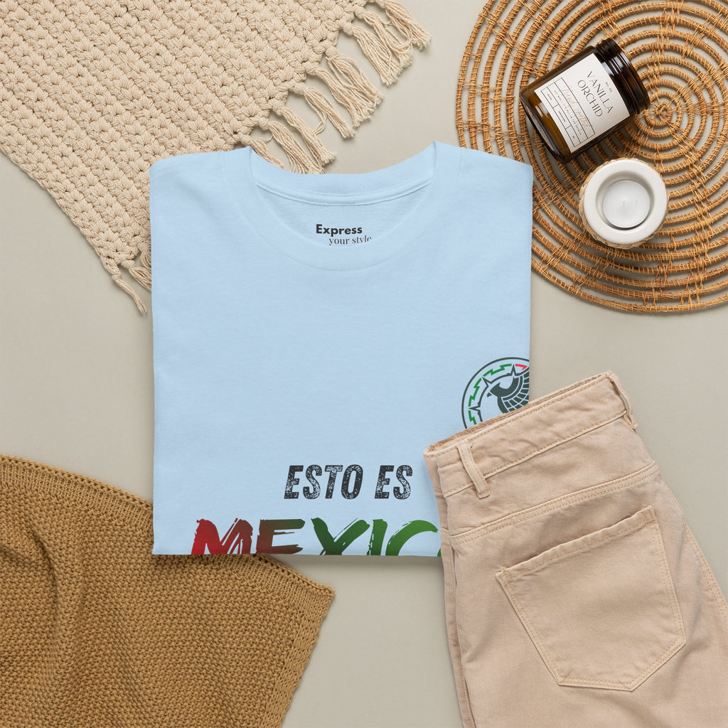 T-Shirt — "Esto Es Mexico, Cabrones" Mexican Pride Tee (Patriotic Colors)