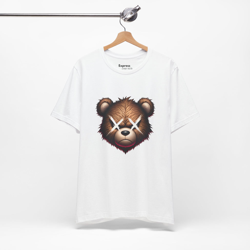 Teddy Bear Face Tee — Grunge X-Eyes Graphic T-Shirt