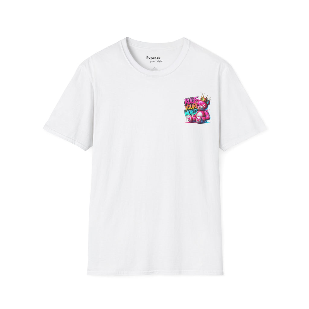 T-Shirt — "Rule Your World" Colorful Pocket Graphic