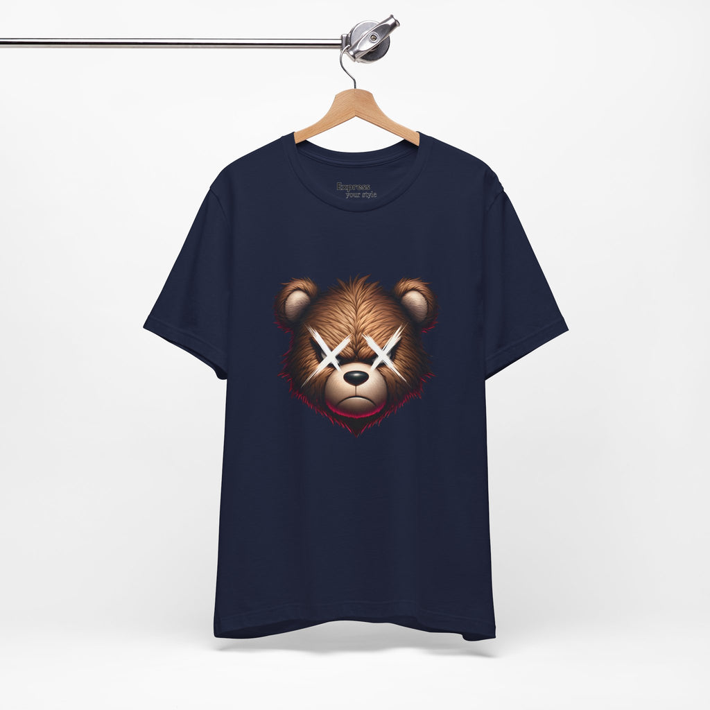 Teddy Bear Face Tee — Grunge X-Eyes Graphic T-Shirt