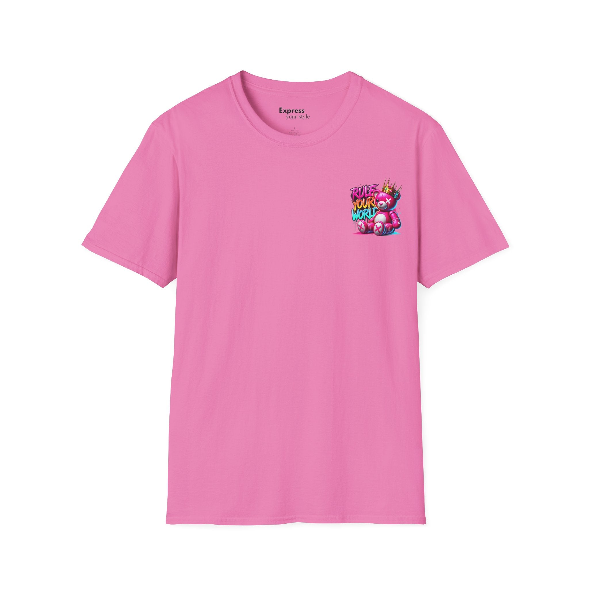 T-Shirt — "Rule Your World" Colorful Pocket Graphic
