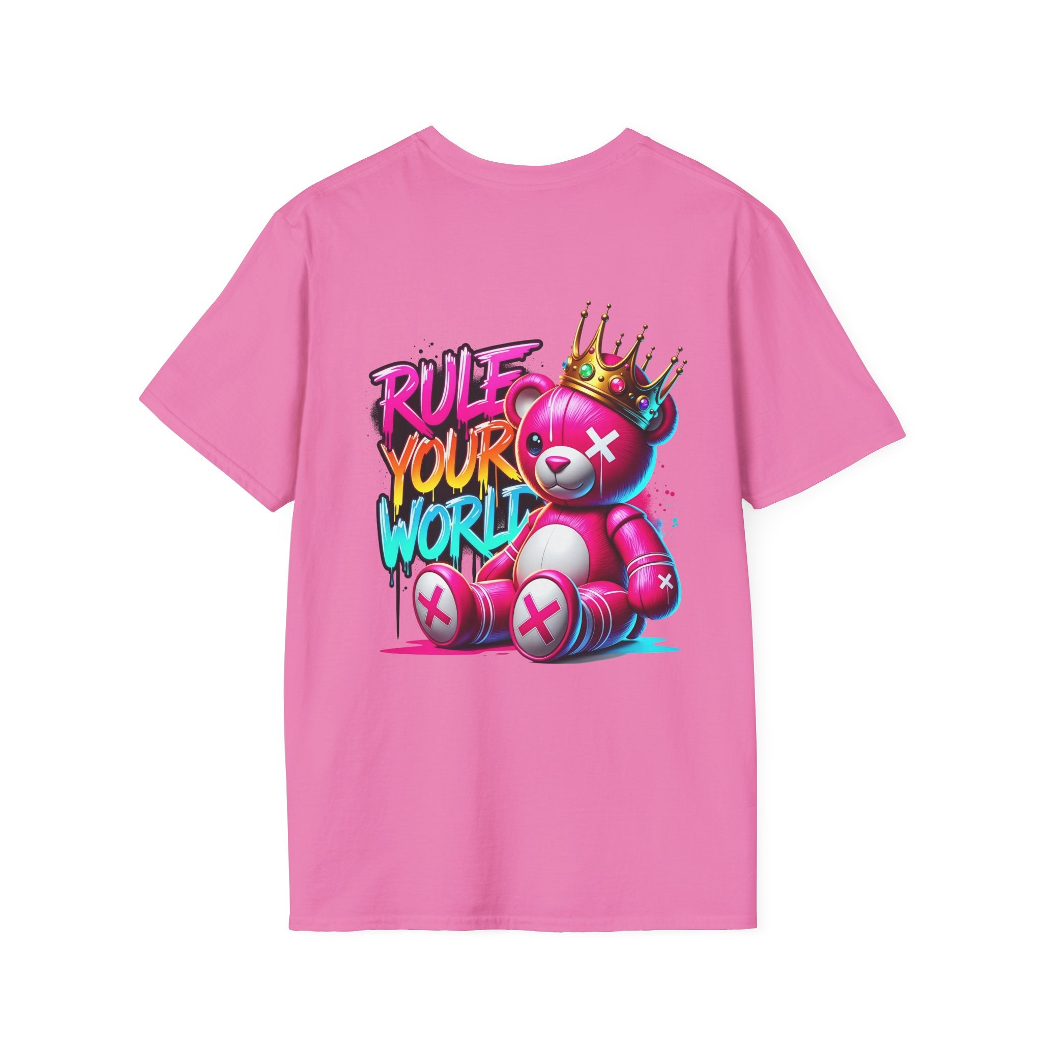 T-Shirt — "Rule Your World" Colorful Pocket Graphic