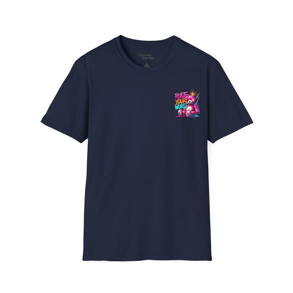 T-Shirt — "Rule Your World" Colorful Pocket Graphic