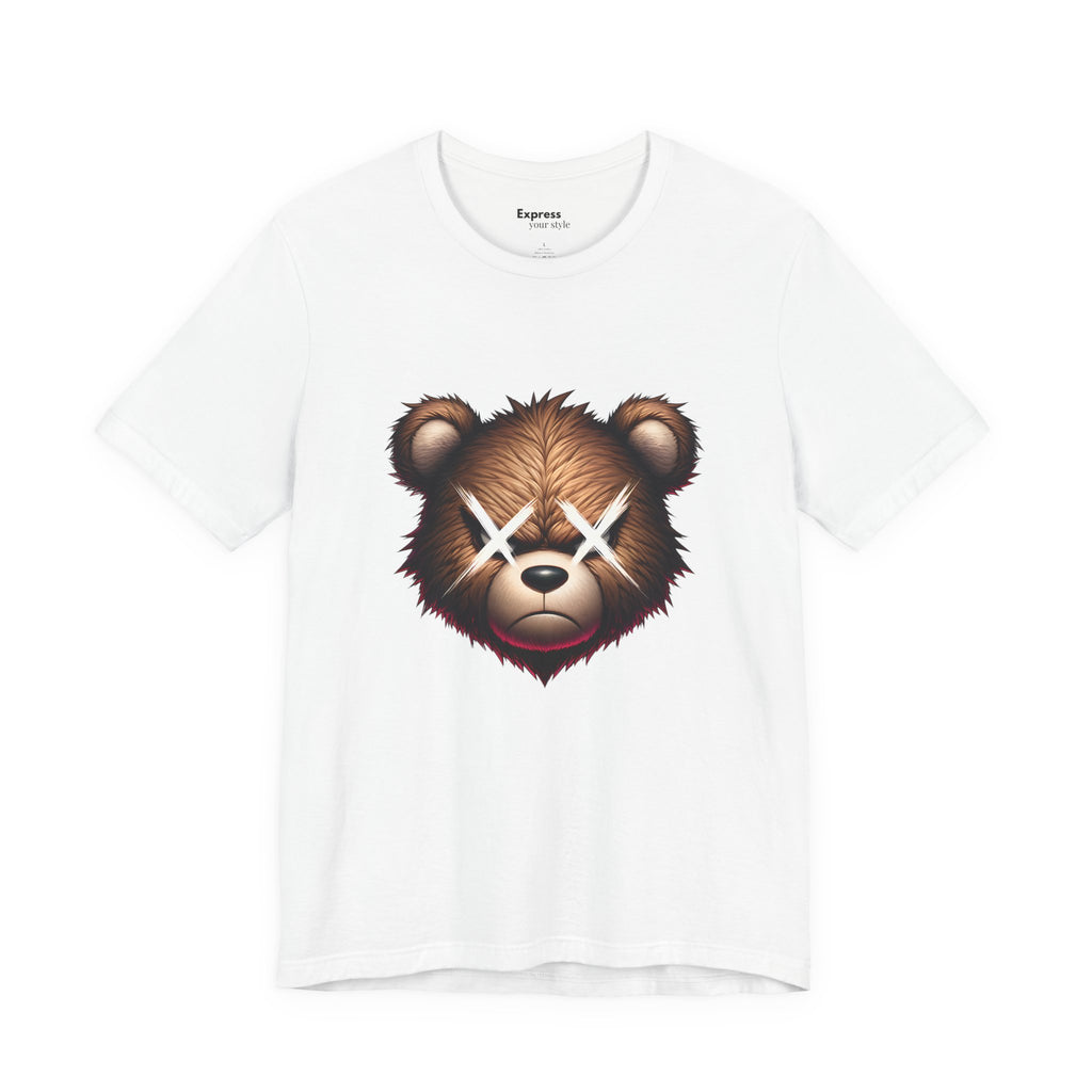 Teddy Bear Face Tee — Grunge X-Eyes Graphic T-Shirt