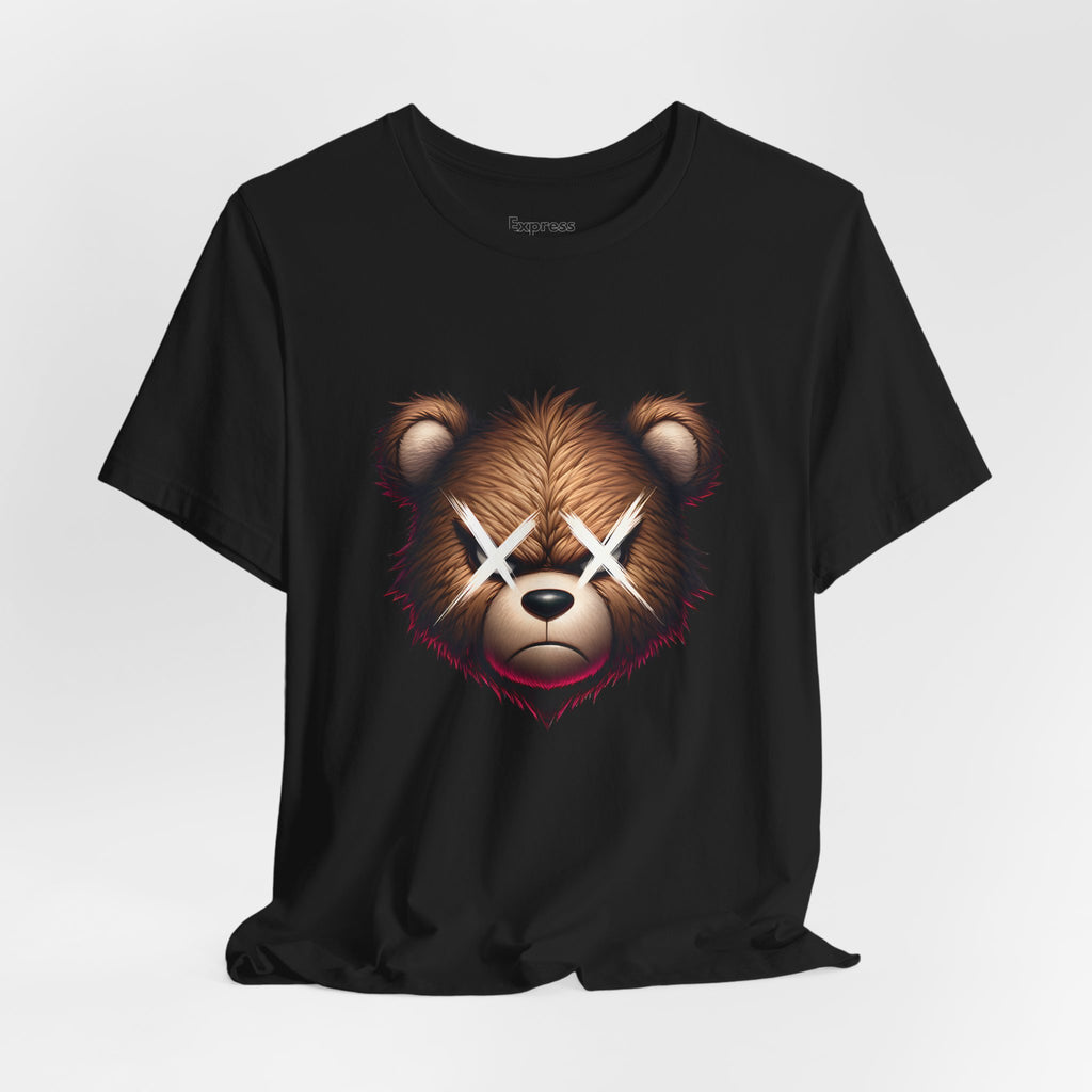 Teddy Bear Face Tee — Grunge X-Eyes Graphic T-Shirt